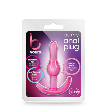 Анальный плаг B YOURS CURVY ANAL PLUG PINK