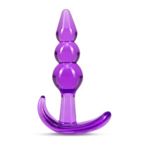 Анальний плаг B YOURS TRIPLE BEAD ANAL PLUG PURPLE
