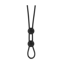 T331085 Регульоване ерекційне кільце STAY HARD DOUBLE LOOP BLACK