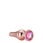 DT21826 Анальна пробка конічної форми Dream Toys GLEAMING LOVE ROSE GOLD PLEASURE PLUG S