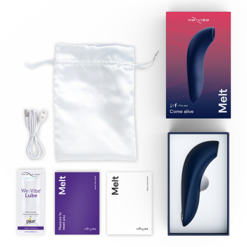 Вакуумний вібратор для пар We-Vibe MELT Blue