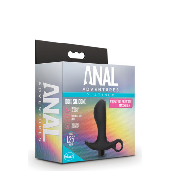 Анальна пробка Blush Anal Adventures Platinum Silicone Vibrating Pros