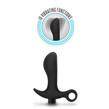 Анальна пробка Blush Anal Adventures Platinum Silicone Vibrating Pros