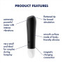 Вибропуля для целенаправленной стимуляции Satisfyer Ultra Power Bullet 2 Black