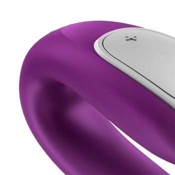 Вібратор для пар із фірмовим пультом керування Satisfyer DOUBLE FUN VIOLET