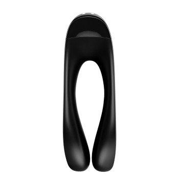 Универсальный мини вибратор на палец Satisfyer Candy Cane черный