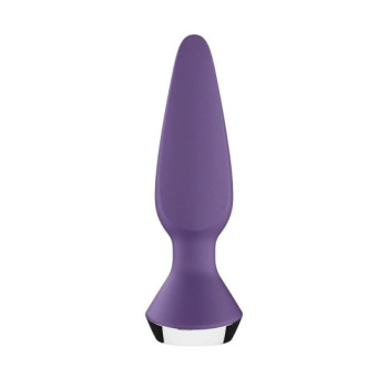 T360157 Анальна пробка з двома моторами та керуванням телефоном Satisfyer Plug-ilicious 1 Purple