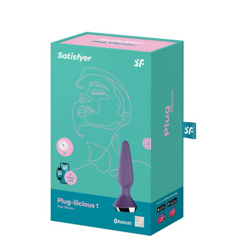 T360157 Анальна пробка з двома моторами та керуванням телефоном Satisfyer Plug-ilicious 1 Purple