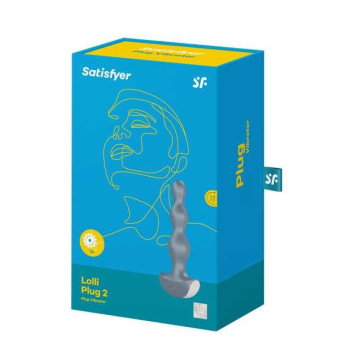 Анальна пробка з вібрацією Satisfyer Lolli-Plug 2 ice blue