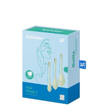 T360190 Набор вагинальных шариков Satisfyer Yoni Power 2 light green