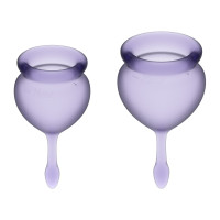 Набор многоразовых менструальных чаш Satisfyer Feel good медицинский силикон, 15 мл и 20 мл
