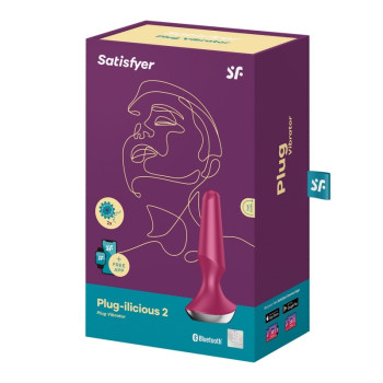 T360161 Анальна пробка з функцією керування смартфоном SATISFYER PLUG-ILICIOUS 2 BERRY