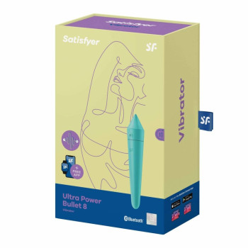 Потужна віброкуля з функцією керування смарфоном Satisfyer Ultra Power Bullet 8 turquoise