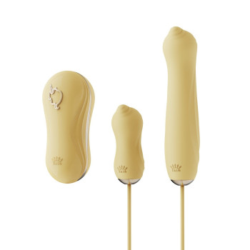 Набор секс игрушек Zalo UNICORN Vibratrion & Thrusting Set - Yellow