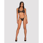 Комплект мереживної білизни Obsessive Elisetta set Black L/XL