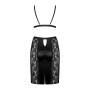 Комплект Obsessive Blanita (бюстгальтер и юбка) Black L\LX