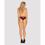 Трусики Obsessive Sugestina Bordeaux-Black L/XL