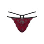 Трусики Obsessive Sugestina Bordeaux-Black S/M
