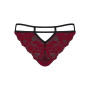 Трусики Obsessive Sugestina Bordeaux-Black S/M