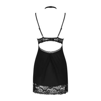Сорочка Obsessive Raquelia chemise & thong S/M
