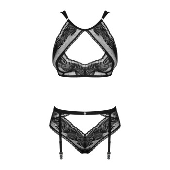 Сексуальний комплект Obsessive Allastia set Black S/M
