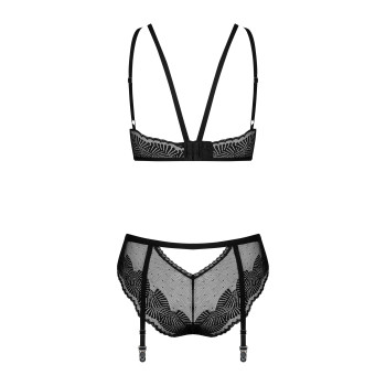 Сексуальний комплект Obsessive Allastia set Black S/M