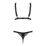 Комплект бюстгальтер та трусики Obsessive Eloissa set Black S/M