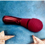 Вибратор микрофон Dream Toys Dinky Curved Wand Jacky O бордовый