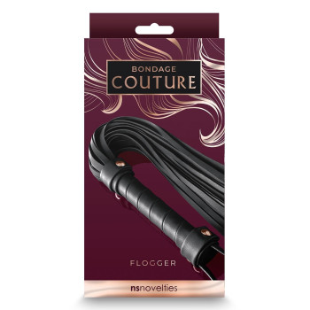 Флогер NS Novelties BONDAGE COUTURE FLOGGER BLACK