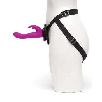 Страпон -кролик с вибрацией и трусиками Happy Rabbit Rechargeable Vibrating Strap-On Harness Set