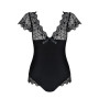 Боді Obsessive Moketta teddy S/M чорний