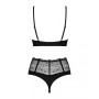 Сексуальный комплект Obsessive Sharlotte 2-pcs set black S/M