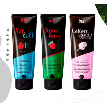 Їстівний лубрикант зі смаком солодкої вати Intt Cotton Candy, 100 мл