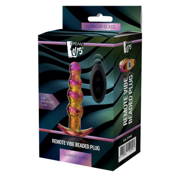 Анальна пробка із вібрацією скляна Dream Toys GLAMOUR GLASS
