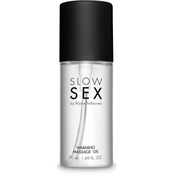 Розігріваюча їстівна масажна олія WARMING MASSAGE OIL Slow Sex Bijoux Indiscrets