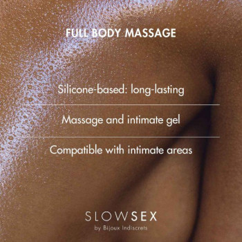 Гель для масажу всього тіла на основі силіконової FULL BODY MASSAGE Slow Sex by Bijoux Indiscrets,