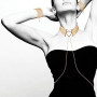 Браслеты-наручники Bijoux Indiscrets золотые, OS