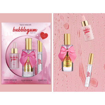Масажний гель-лубрикант 2 в 1 із запахом на силіконовій основі Bubblegum Bijoux