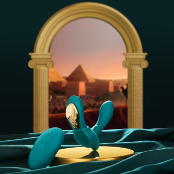 Вібратор в трусики AYA Zalo Turquoise Green на пульті керування