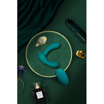 Вібратор в трусики AYA Zalo Turquoise Green на пульті керування