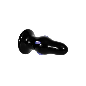 Анальна пробка скляна з вібрацією A&E REAR ROCKER VIBRATING GLASS ANAL PLUG