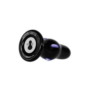 Анальна пробка скляна з вібрацією A&E REAR ROCKER VIBRATING GLASS ANAL PLUG