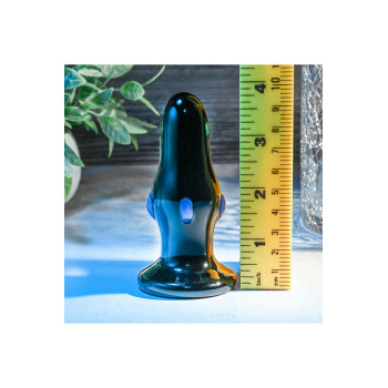 Анальна пробка скляна з вібрацією A&E REAR ROCKER VIBRATING GLASS ANAL PLUG