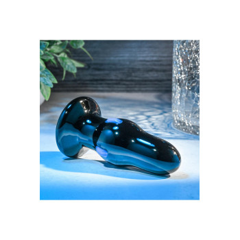 Анальна пробка скляна з вібрацією A&E REAR ROCKER VIBRATING GLASS ANAL PLUG