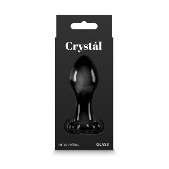 Скляна пробка NS Novelties CRYSTAL FLOWER BLACK