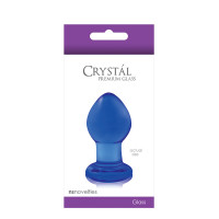 Стеклянная пробка NS Novelties CRYSTAL SMALL BLUE