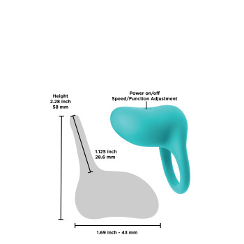 Віброкільце NS Novelties INYA REGAL TEAL
