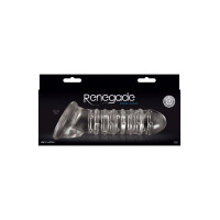 Насадка на пеніс, що подовжує RENEGADE RIBBED EXTENSION CLEAR