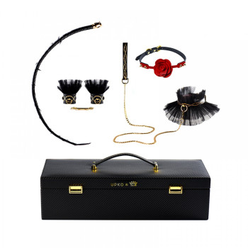 Королівський набір з італійської шкіри UPKO у валізі Luxurious & Romantic Kit, 5 предметів