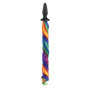 Конічна анальна пробка з хвостом NS Novelties UNICORN TAILS RAINBOW